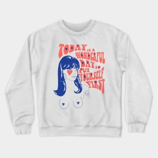 Feminist Wonderful Day Crewneck Sweatshirt